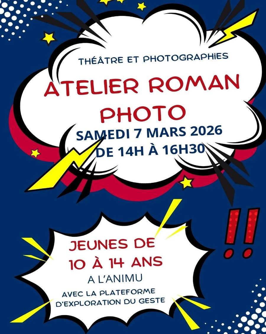 Atelier Roman photo - Médiathèque l'Animu