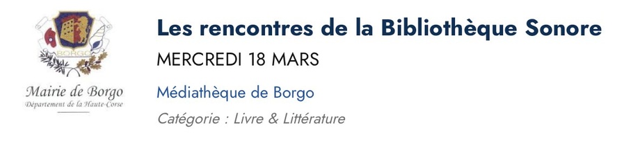 Rencontres de la Bibliothèque Sonore : Le Printemps des Poètes à la Médiathèque