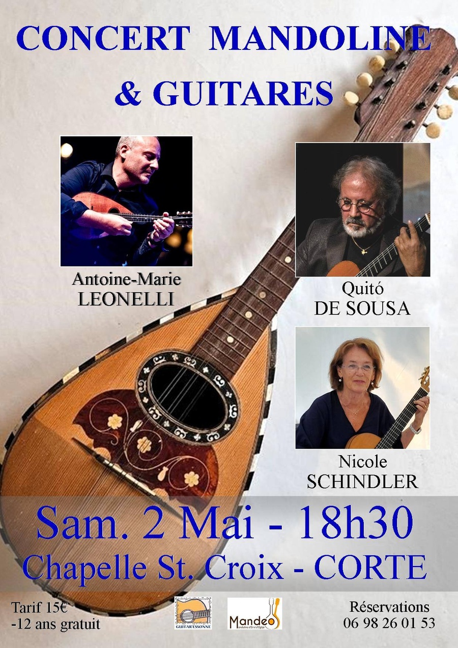 Concert 'Mandoline et guitares' avec Quitó De Sousa Antunes à la Chapelle Sainte Croix