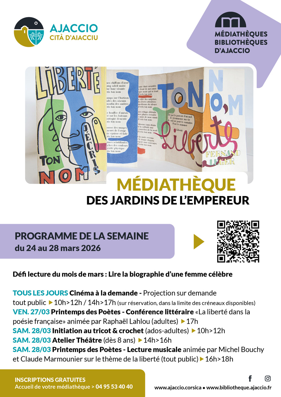 Atelier d'initiation au tricot et crochet à la Médiathèque des Jardins de l'Empereur