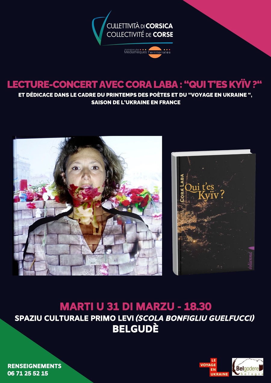 Lecture-concert avec Cora Laba : “Qui es-tu Kyiv ?“ et dédicace - Printemps des poètes