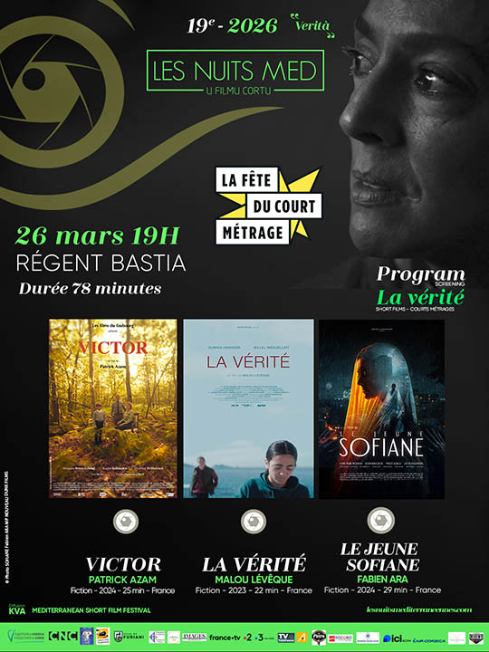 19e Festival Nuits MED du Court Métrage 2026 "Vérité" - Projection de courts-métrages