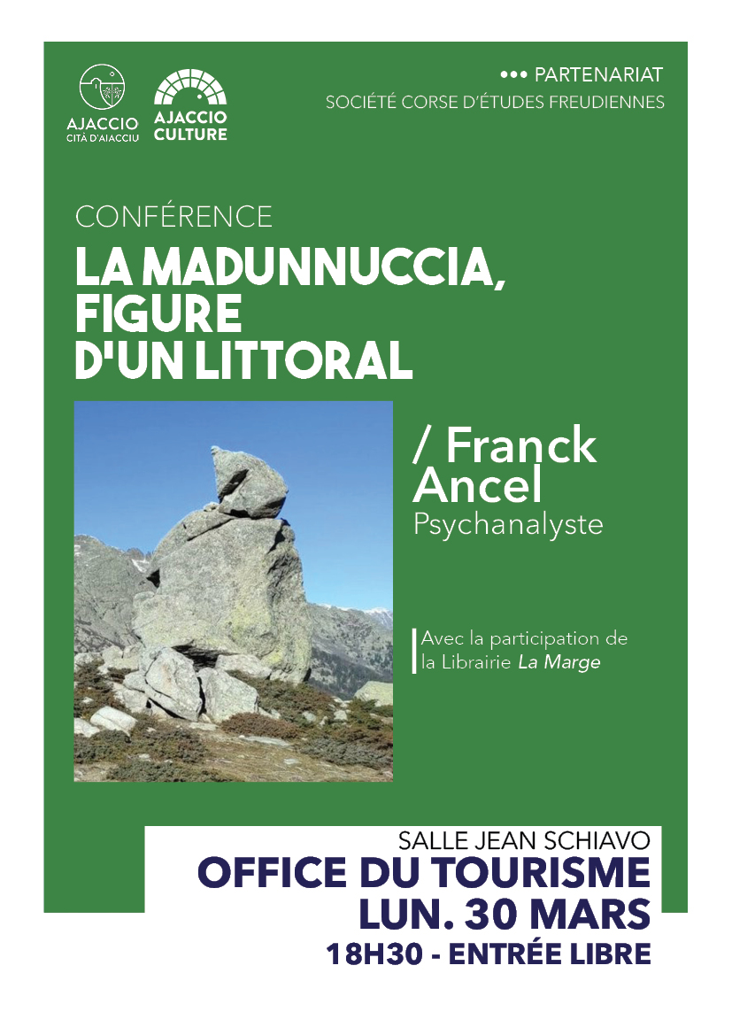 Conférence : "La Madunnuccia, figure d'un littoral" animée par Franck Ancel, psychanalyste - Office du tourisme