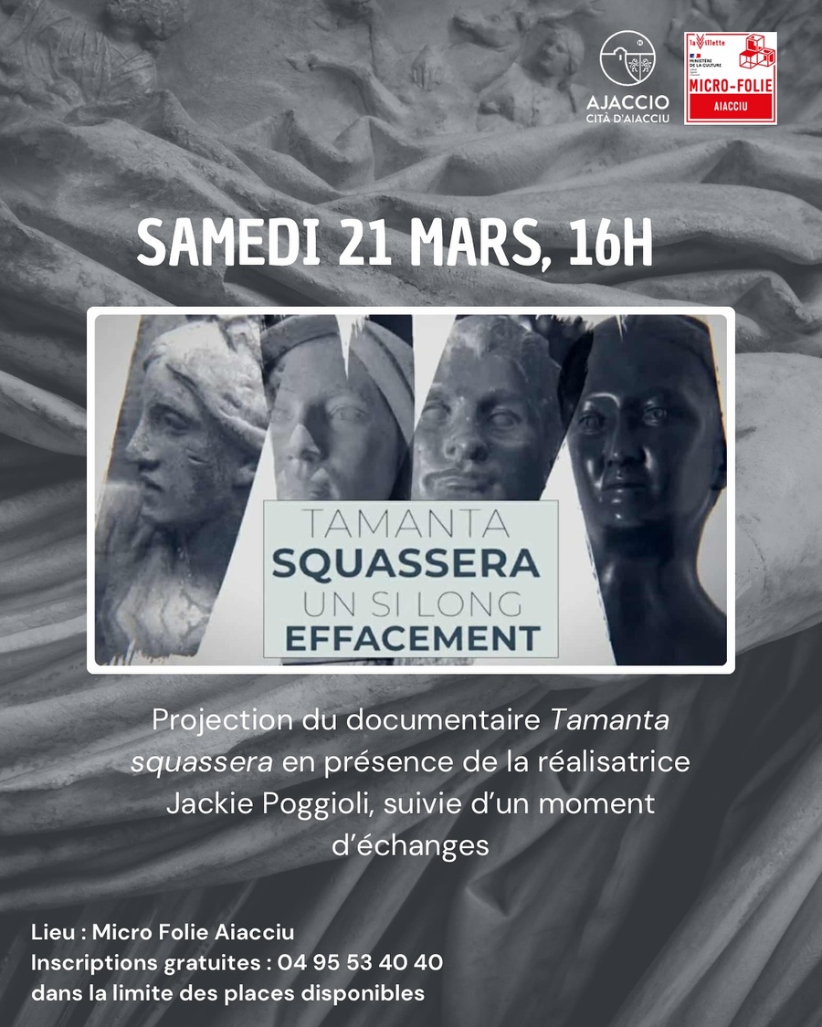 Projection - débat autour du documentaire "Tamanta squassera" de Jackie Poggioli, un moment d’échanges sur la question de la représentation des femmes dans la statuaire corse