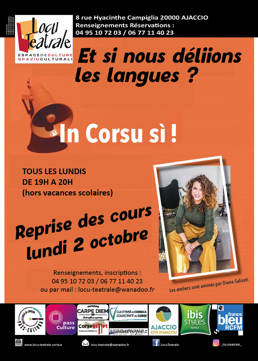 Atelier de Langue Corse animé par Diana Saliceti - Spaziu Culturali Locu Teatrale - Aiacciu