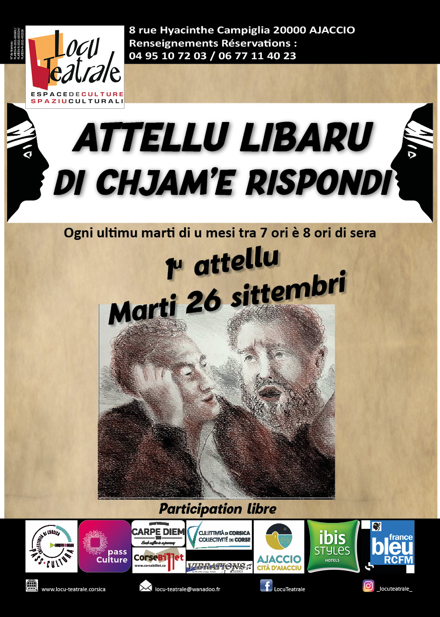 Attellu libaru di chjam'è rispondi - Spaziu Culturali Locu Teatrale - Aiacciu