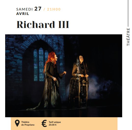 Théâtre : Richard III - Théâtre - Prupià