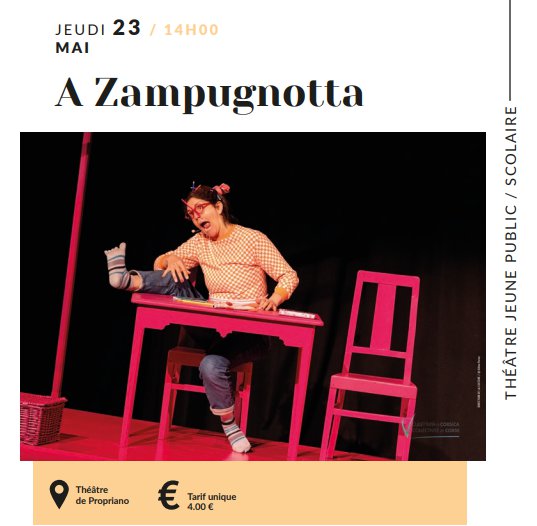 Théâtre jeune public : A Zampugnotta - Théâtre - Prupià