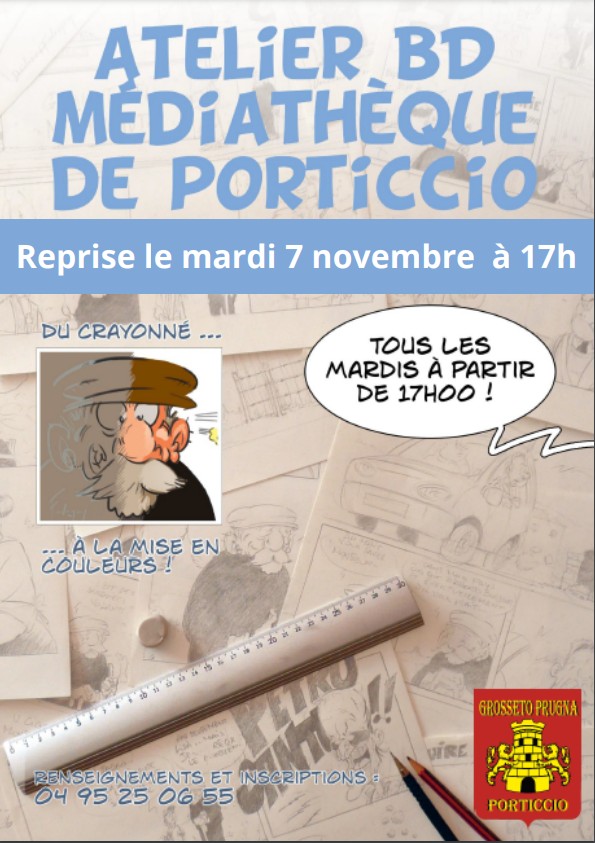 Atelier BD avec Fred Federzoni - Médiathèque - Purtichju