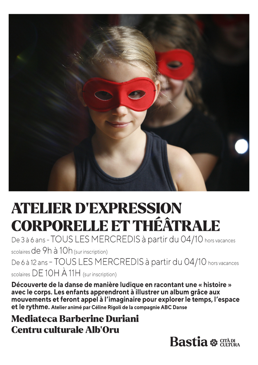 Atelier d'expression corporelle et théâtrale - Médiathèque Barberine Duriani - Bastia