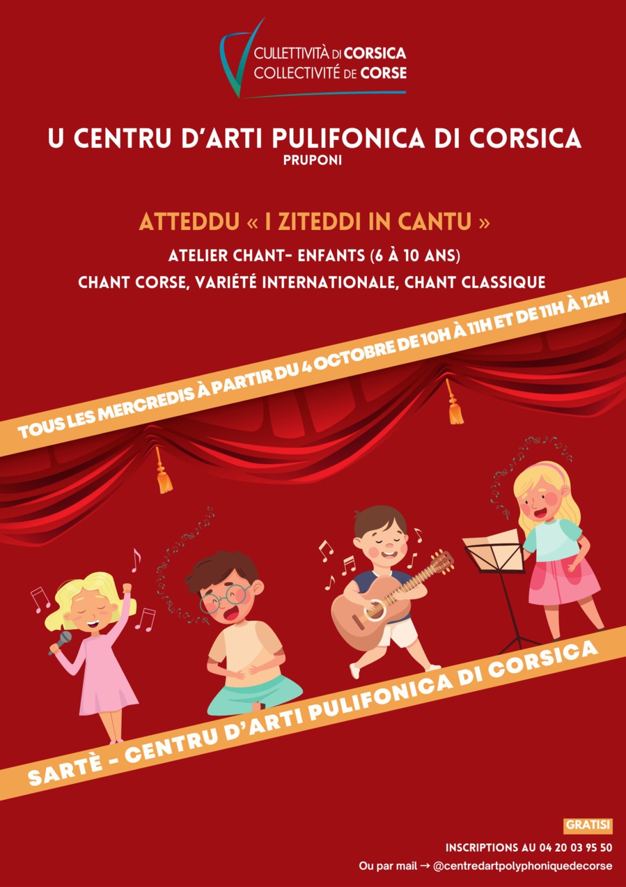 Atelier “I Ziteddi In Cantu” - Centru D’Arti Pulifonica di Corsica - Sartè 
