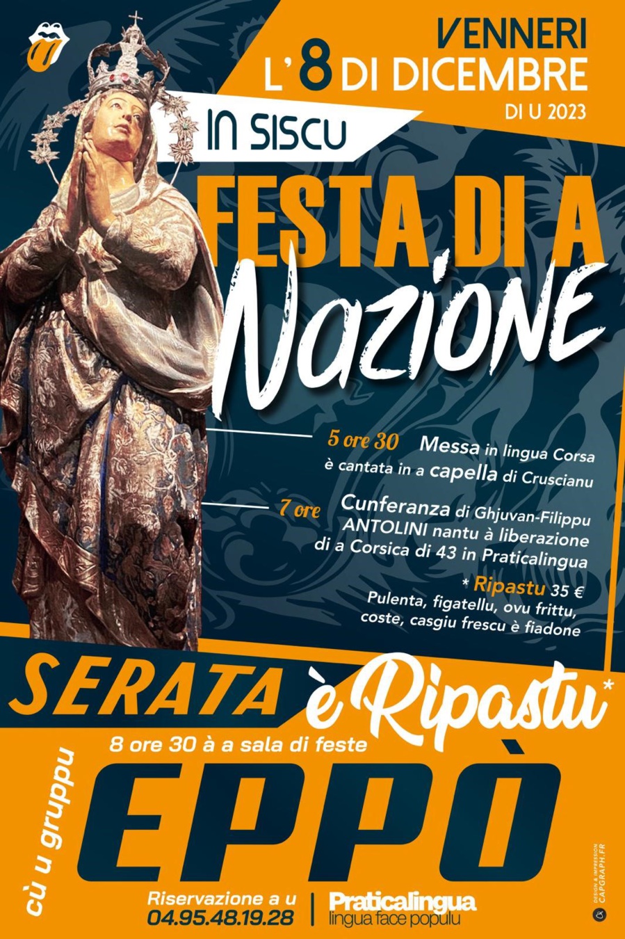 « A Festa di a Nazione » organisée par l’associu Praticalingua