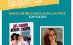 Séance de dédicaces avec l'autrice Lou Allori dans le cadre du Prix des collégiens "Libri Sparti - 2024" - Librairie La Marge - Aiacciu