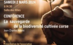 Conférence "La sauvegarde de la biodiversité cultivée Corse" animée par Jean-Charles Adami - Salle des fêtes - A Vulpaiola