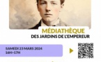 Printemps des Poètes : Le rendez-vous littéraire du mois "Rimbaud , un certain jeune homme" animé par Raphaël Lahlou - Médiathèque des Jardins de l’Empereur - Aiacciu