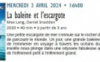 Ciné-Goûter : La baleine et l’escargote - Cinémathèque de Corse - Portivechju