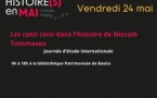 Histoire(s) en Mai / Les canti corsi dans l’histoire de Niccolò Tommaseo - Bibliothèque Patrimoniale de Bastia 