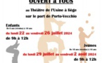 Stage de cirque proposé par La Compagnie I Chjachjaroni, La Cie Eurêka-Théâtre et la Compagnie Mines de Rien, Ecoles de Cirque - Théâtre de l'Usine à liège, Port - Portivechju