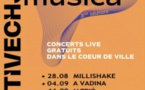 Portivechju In Musica :  U Triò avec Michel Mangion, Vincent Renucci et Jean-Louis Simonpieri - Place de la République - Portivechju