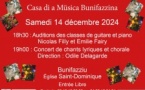 Auditions et Concert de Noël de « A Casa di a Müsica Bunifazzina » - Église Saint Dominique - Bunifaziu