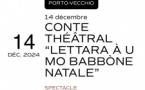 Conte théâtral “Lettara à u mo Babbòne Natale” par la compagnie Noi Voi - Médiathèque l'Animu - Portivechju