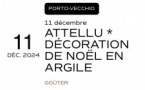 Atelier décoration de noël en argile - Office de Tourisme - Portivechju 
