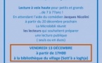 Lecture à voix haute pour petits et grands ...de 7 à 77ans! - Bilbiothèque - Belgudè