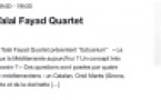 Concert : Oriol Marès & Talal Fayad Quartet - CNCM VOCE / Auditorium de Pigna 