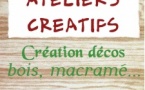 Ateliers créatifs organisés par l'Appuntu Fiumorbacciu, création décos, bois, macramé - Boutique Bio "Sous les glycines" - I Prunelli di Fiumorbu