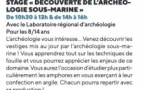 Stage "Découverte de l'archéologie sous-marine"- Casa di e Scenze - Bastia