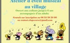 Atelier d'éveil musical proposé par l'Association Clape Corse - Salle des fêtes - Vicu
