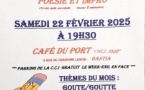 "Slam" et "Impro" thème du mois : Goute/Goutte, Paresse, Tension, Amazone - Café du port - Bastia