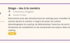 Stage "Jeu à la camera" - L'Aria - Pioghjula