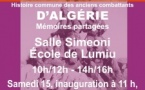 "La Guerre d'Algérie - Mémoires partagées" : Exposition, conférences et débats - Spaziu culturale Edmond Simeoni - Lumiu