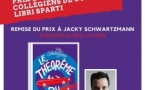 Remise du prix "Libri Sparti", Prix des collégiens de Corse 2025, à Jacky Schwartzmann pour son ouvrage "Le théorème du kiwi" - Médiathèque de Castagniccia "Mare è Monti" - I Fulelli
