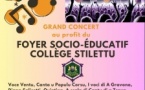 Concert en faveur du foyer socio éducatif du collège Stilettu avec : Canta u populu corsu, Voce ventu, Voce di a gravona, Diana Saliceti, Quintina, In cantu, A Primavera, A Scola di cantu di a Trova - U Palatinu - Aiacciu
