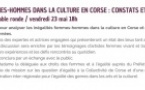 Conférence - table ronde « Égalité femmes-hommes dans la culture en Corse : constats et actions » - Parc de Saleccia - L'Isula
