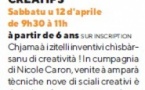Ateliers de loisirs créatifs avec Nicole Caron - Médiathèque Barberine Duriani - Bastia