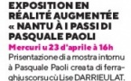 Exposition en réalité augmenté "Nantu à i passi di Pasquale Paoli" - Mediateca Centru Cità - Bastia 