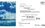 Vernissage de l'exposition de Simon Kroug accompagnée des poèmes de Patrizia Gattaceca en présence des artistes - Corsica Luce - Nonza 