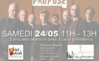 Atelier “Dialogues entre instruments, voix, et composition” avec le groupe Zamballarana - Passioni Associu / Spaziu Culturali Locu Teatrale / A Scenina - Aiacciu