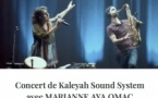 Concert de Kaleyah Sound System, avec Marianne Aya Omac - Parc de Saleccia - L'Isula