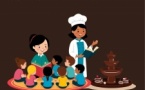 Atelier de conte et cuisine : “Les mains au chocolat” animé par Elodie Beckelynck, artisane chocolatier-confiseur, et Catherine Plata, narratrice-conteuse - Mediateca territuriale di Santa Lucia di Tallà