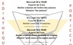 Atelier création d'une pyramide en origami / Histoire "petit noun et les signes secrets" - Médiathèque - Purtichju