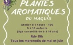 Atelier enfants : Plantes aromatiques du maquis Corse animé par Charles Hermier, éducateur-jardinier - Parc de Saleccia - L'Isula