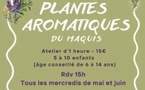 Atelier enfants : Plantes aromatiques du maquis Corse animé par Charles Hermier, éducateur-jardinier - Parc de Saleccia - L'Isula