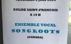 Concert de l'ensemble vocal SongRoots - Église Saint-François - Canari 