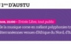 Les vendredis du Bastion / Concert du groupe L'Alba - Bastion de France - Portivechju