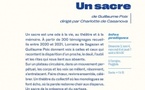 27e Rencontres Internationales de Théâtre en Corse /"Un sacre" de Guillaume Poix, dirigé par Charlotte de Casanova - U Carognu - Pioghjula