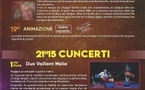 7ème édition des Notte di a Mandulina / Concerts : Duo Vaillant Melia et Carlo Aonzo Trio - Piazza San Teofalu - Corti 